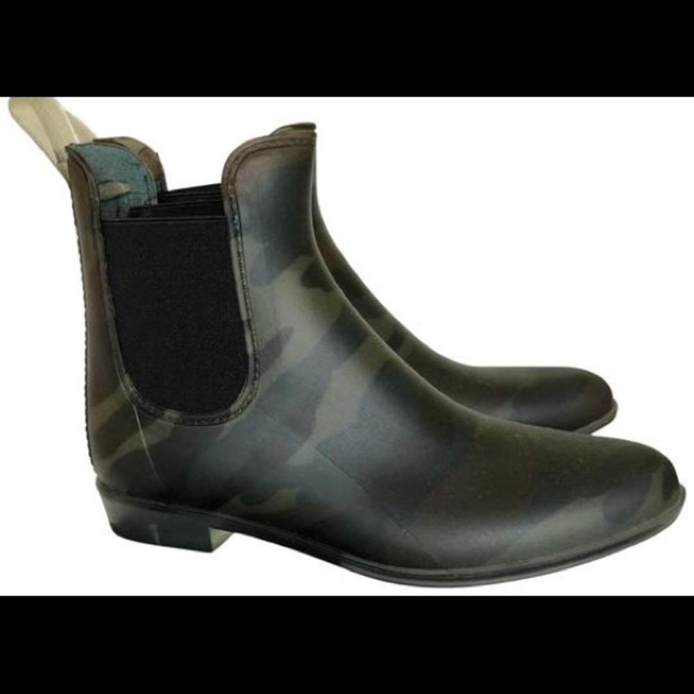 Jcrew Camo Chelsea Rain Boot
